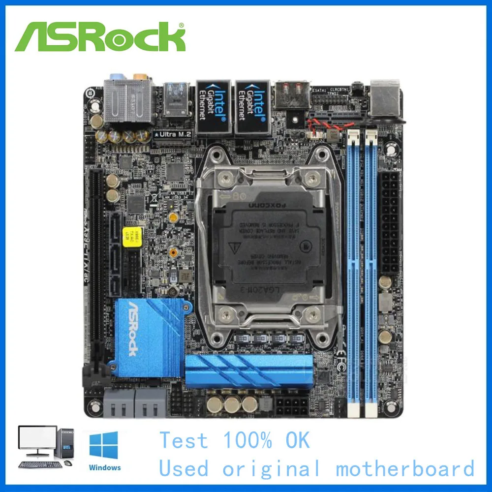 MINIITX ITX For ASRock X99EITX/ac X99EITX Motherboard LGA 2011 V3