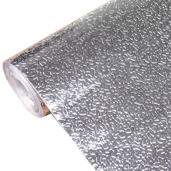 

Cabinet Aluminum Foil Tile Stickers Moisture-Proof Cabinet Mat Drawer Pad Self-Adhesive Paper Kitchen Countertop Tile Stickers