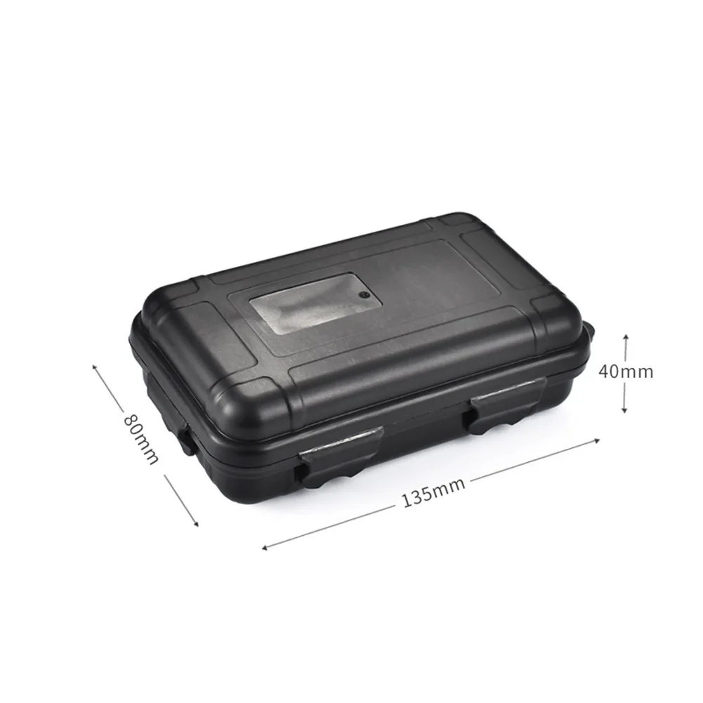 Case For Outdoor Survival Box Waterproof Black/Orange/Tan Box Camping Fishing Kite Boarding Tools Travel 135x80x40mm storage bag camping storage bag