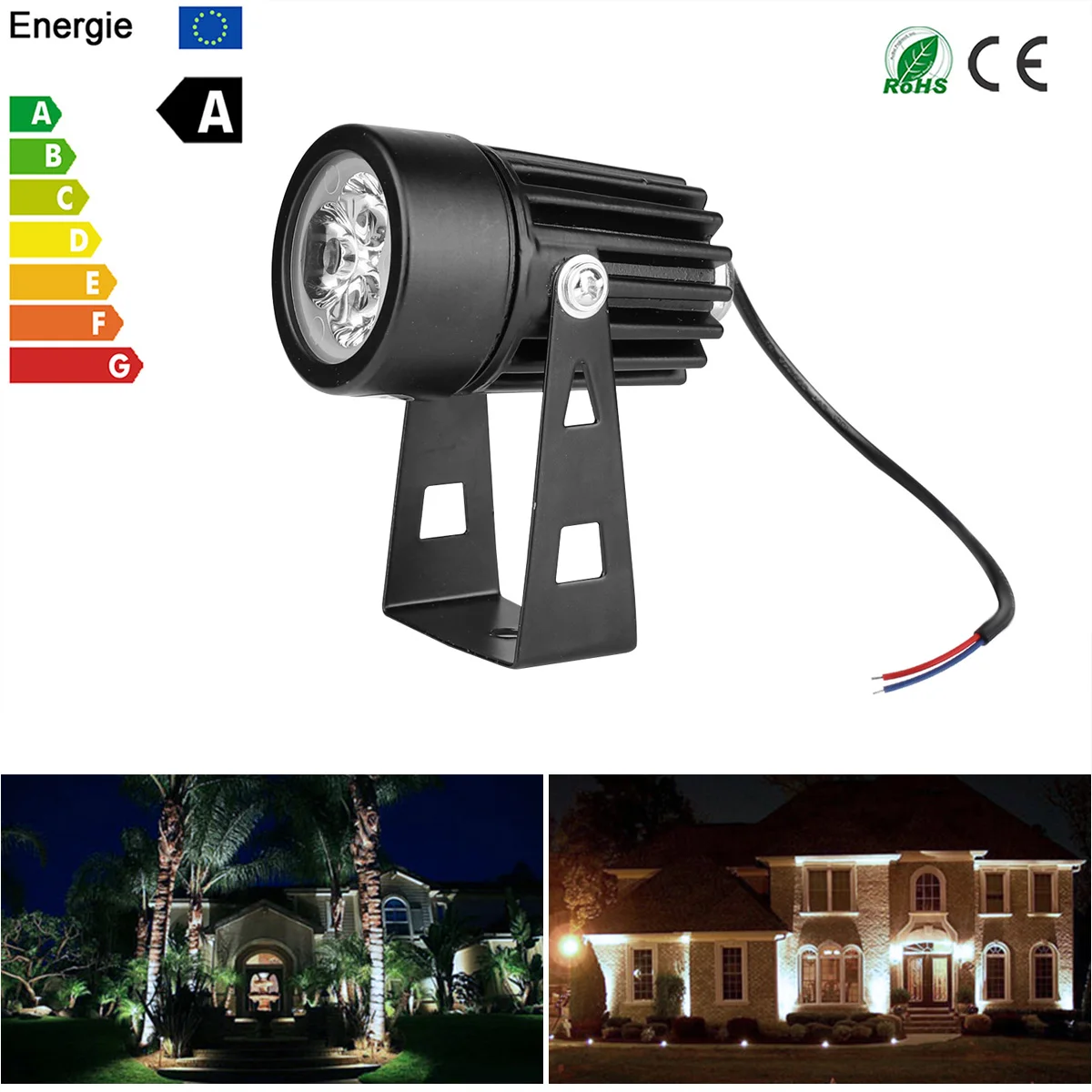 COB Garden Lawn Lamp Light Outdoor LED Spike 3W Path Landscape Waterproof Spot Bulbs Warm Cool White Lights | Лампы и освещение