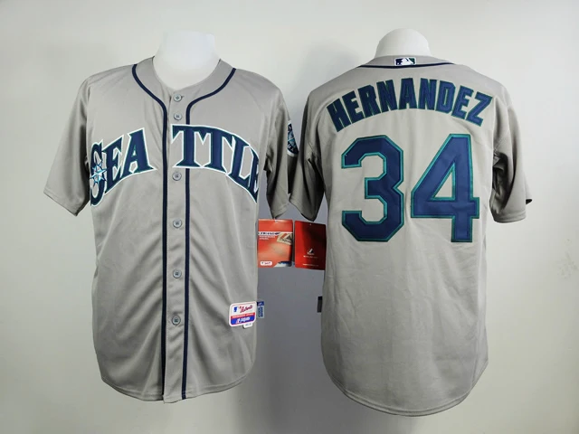 Хаки Мужская майка Seattle Ken Griffey Jr. Ichiro Suzuki Felix Hernandez James Paxton Edgar Martinez FLEX& Cool Base - Цвет: Хаки