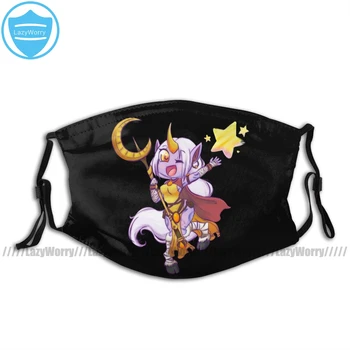 

League Of Legends Mouth Face Mask Chibi Soraka Facial Mask Fashion Funny with 2 Filters for Adult