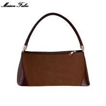 Женские сумки на молнии, повседневные однотонные сумки через плечо, модные ретро сумки, сумка для мобильного телефона