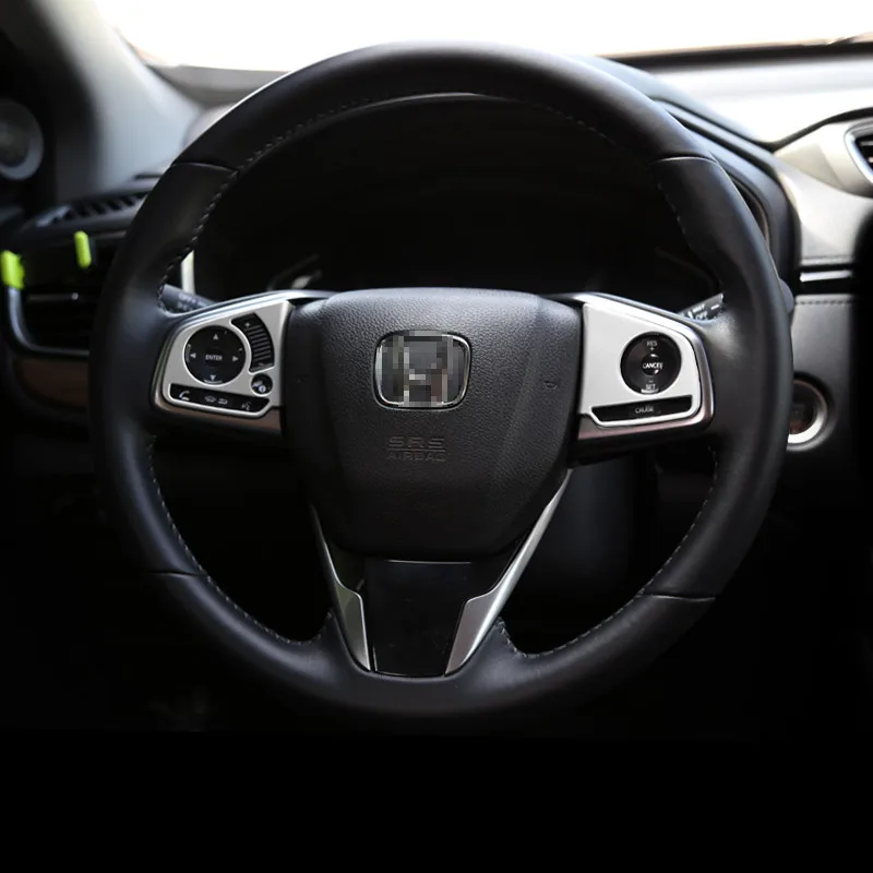 Декоративные наклейки на руль для Honda crv CR V 2017 2018 2020 кнопки из углеродного волокна
