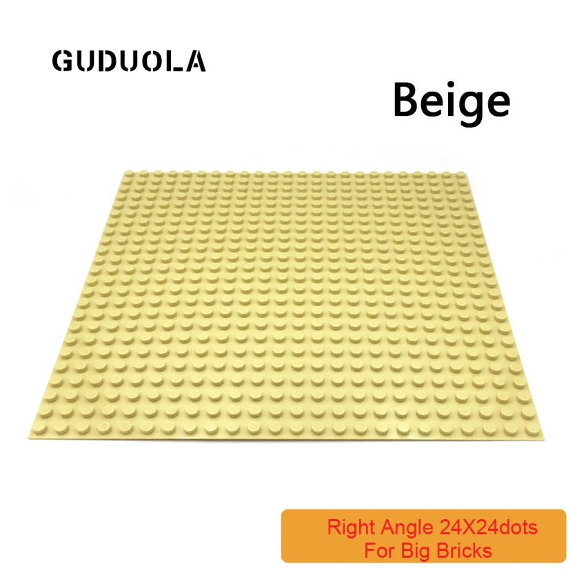 24X24Dots 38.4X38.4X0.96cm Big Bricks Base Plate in Blocks Large Building Block wall Duplo  Classic Baseplate Toy for Children