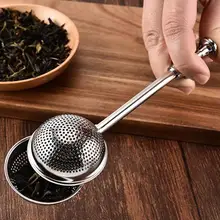2 шт чайные сита из нержавеющей стали с длинной ручкой круче чайный шарик для приправы многоразовые кухонные аксессуары для чайного домика