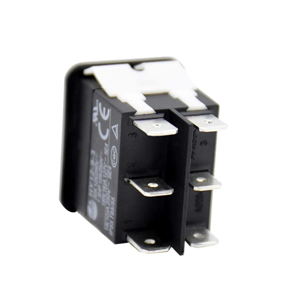 

HY12-9-3 Durable Arc Boat Rocker Switch Electric On Off Single Pole Easy Install Small Industrial Push Button ABS Safe