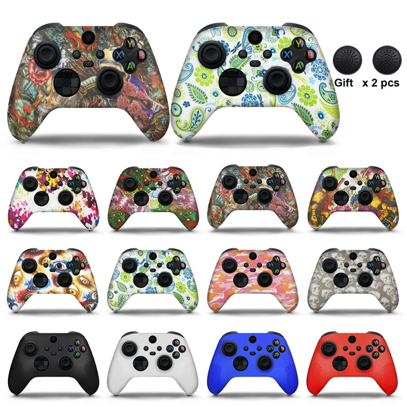 Защитный чехол для контроллера Xbox Series S/X силиконовый с насадками джойстика |
