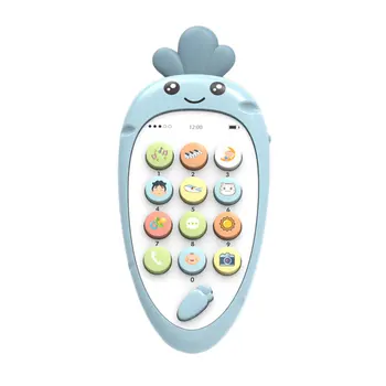 

Mobile Phone Toy English Language Kids Simulation Educational Carrot Cute Music Mobile Early Learning Phone Toy Gift Children