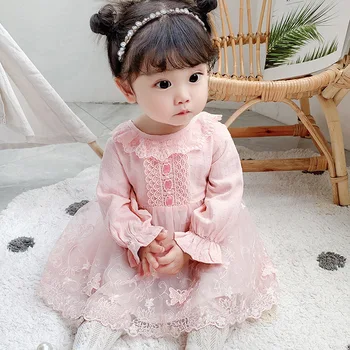 

2020 New Christmas Autumn Winter Toddler Girls Lace Dress Baby Girls Princess Dresses Robe Fille Vestido Roupa Infantil Menina 3