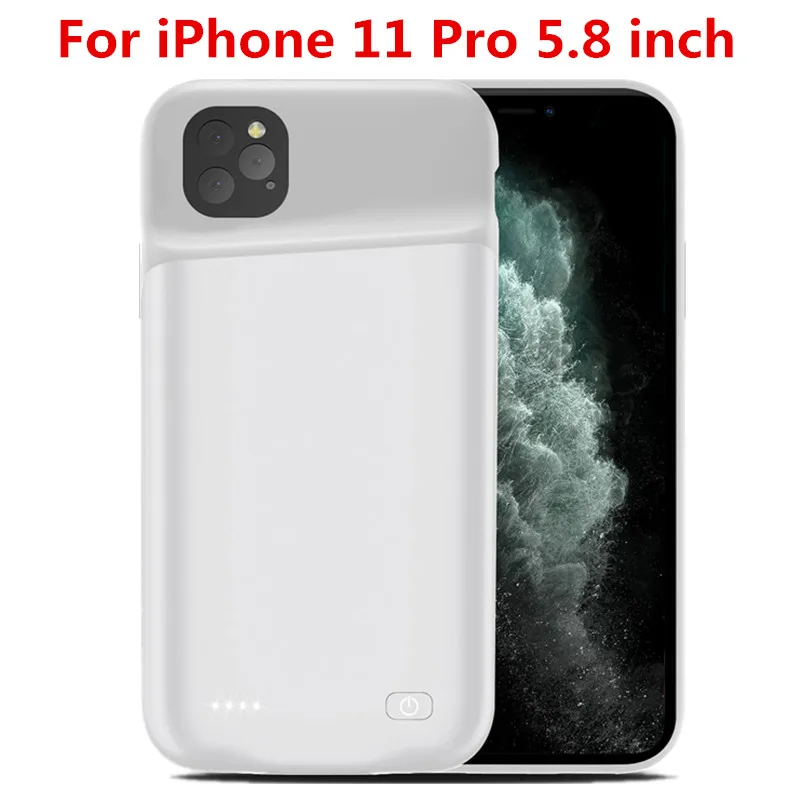 Для iPhone 11 11 Pro 11 Pro Аккумулятор max зарядное устройство чехол 5200 мАч тонкий резервного копирования зарядки PowerBank чехол для iPhone 11 Pro батарея Чехол - Цвет: For iPhone 11 Pro