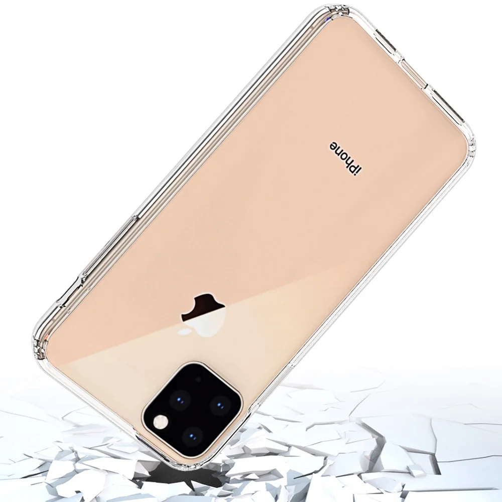 

for iphone 11 Pro Max Case X Xs Xr 7 8 Plus 6 6s Shock-resistant Transparent Hard Back Slim Cover Clear Protective Thin Shell