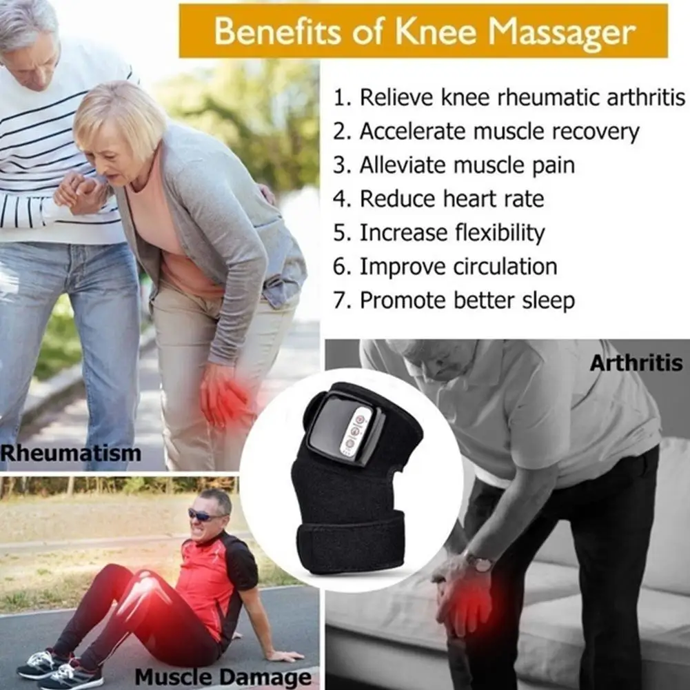 Массажер для коленного сустава, горячий компресс, вибрация, старая холодная нога, многофункциональный нагрев коленного сустава, артрит, физиотерапия для пожилых людей