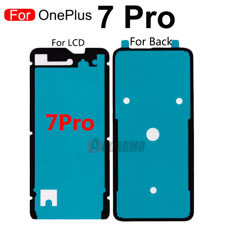 Tylna pokrywa klej + przedni wyświetlacz taśma klejąca do OnePlus 1 + 8 7 8T 7Pro 8 Pro pełny zestaw naklejka wymiana część