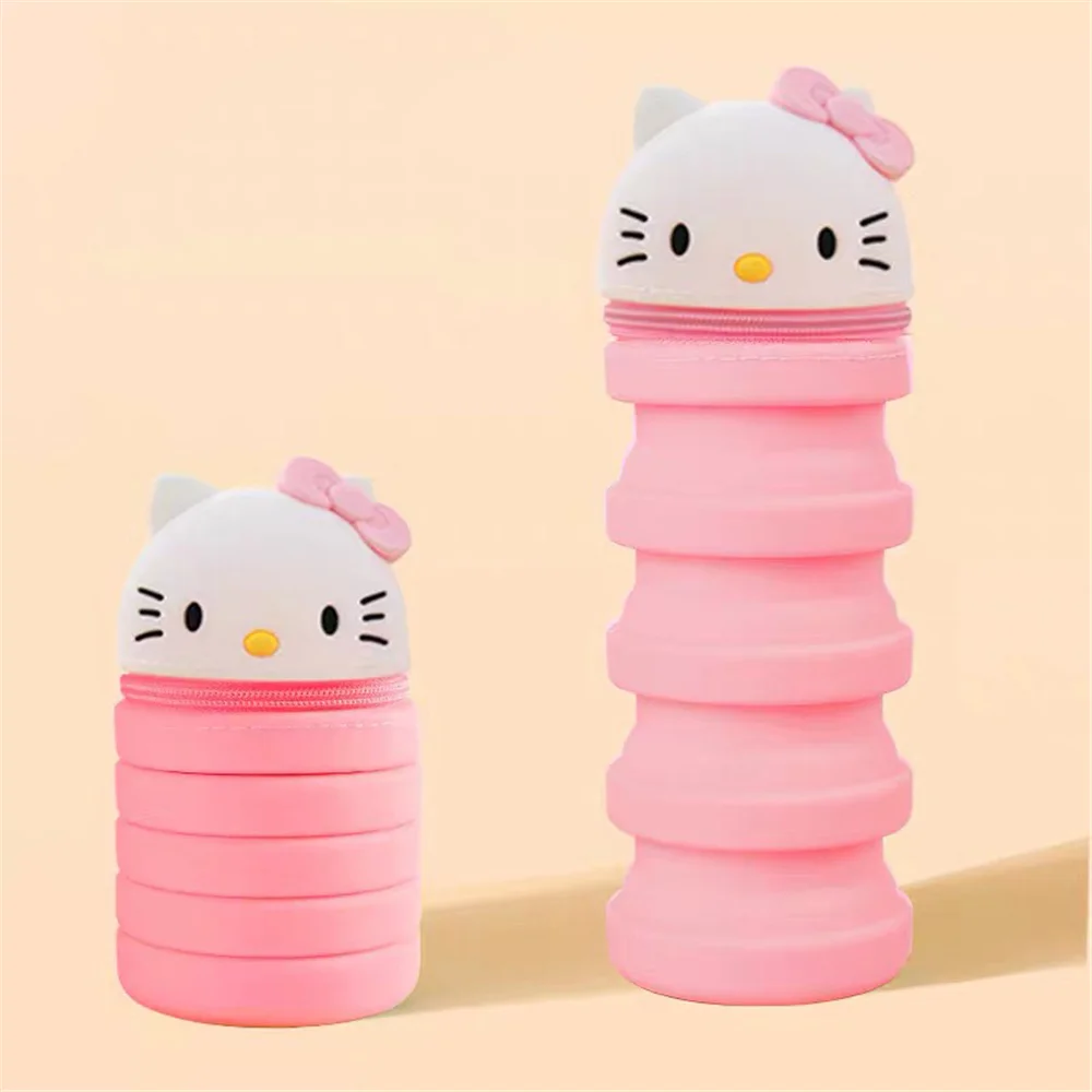 Q UNCLE Decompression Pen Holder Honeymoon Cosmetic Bag Portable Cosmetic Key Storage Tube Zipper Pouch Silicone Makeup Case - Цвет: 106031