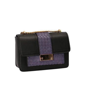 

2020 New Ladies Multi-functional Contrast Color Chain Shoulder Messenger Ladies Small Square Bag Genuine Leather Louie Vuiton