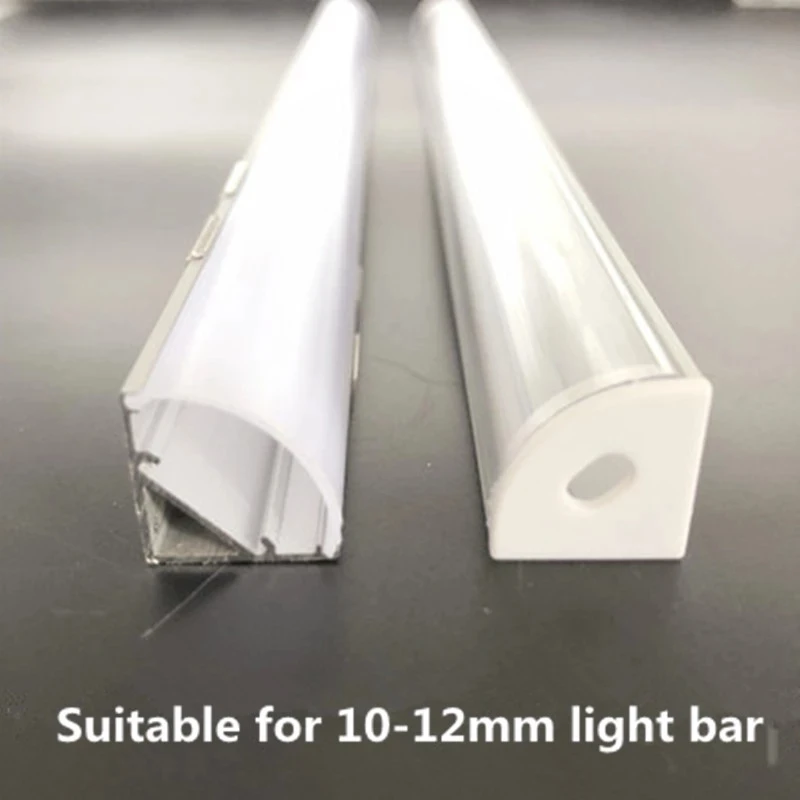 커버 엔드 캡 및 클립이 있는 알루미늄 채널, 10mm PCB 5050 5630 LED 스트립 하우징, 1m 알루미늄 프로파일, 10-30 개