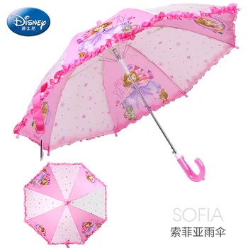 

2020 new Disney cartoon Frozen Elsa Anna Princess Spider-Man folding hook children kids boys and girls cute umbrellas