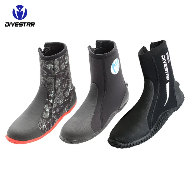 TaoBo DIVESTAR 5MM Unisex Diving Shoes Beach Outdoor River Upstream Shoes Non-slip Vulcanized Neoprene Scuba Fins Spearfish