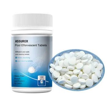 

100Pcs/bottle Swimming Pool Cleaning Tablets for Home Pool Tubs Spas Water Cleaning J2Y