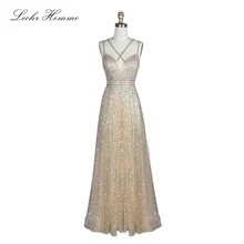 Сексуальное вечернее платье с золотыми блестками, женское летнее элегантное винтажное тонкое вечернее платье в пол с v-образным вырезом