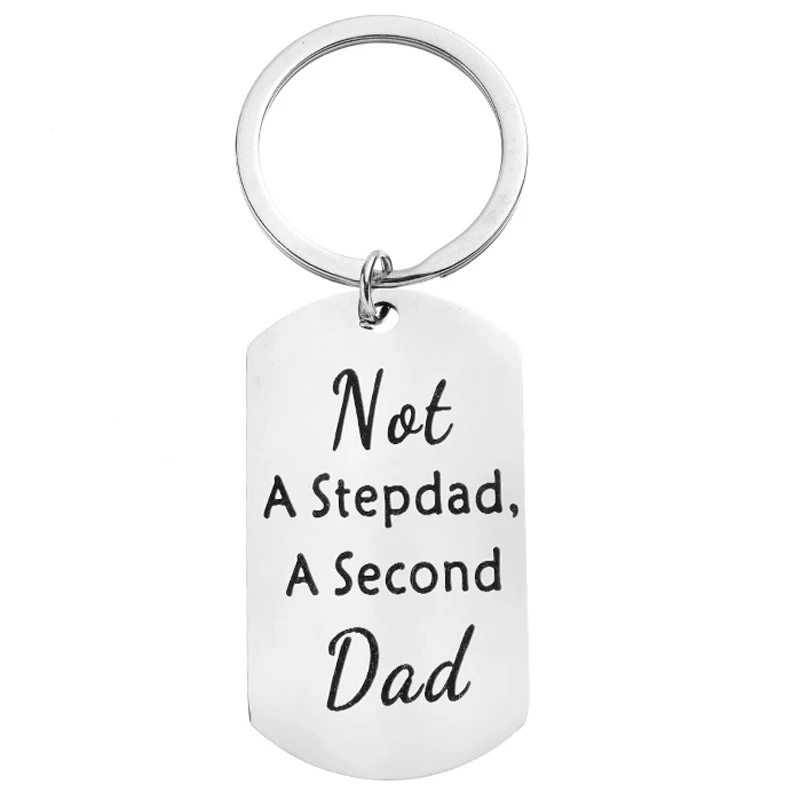 Schritt Dad Keychain Vatertag Geschenke-Schritt Dad Geschenke von Stepdaughter Sohn Kinder, nicht EINE Stepdad eine Zweite Dad Keychain Geschenke