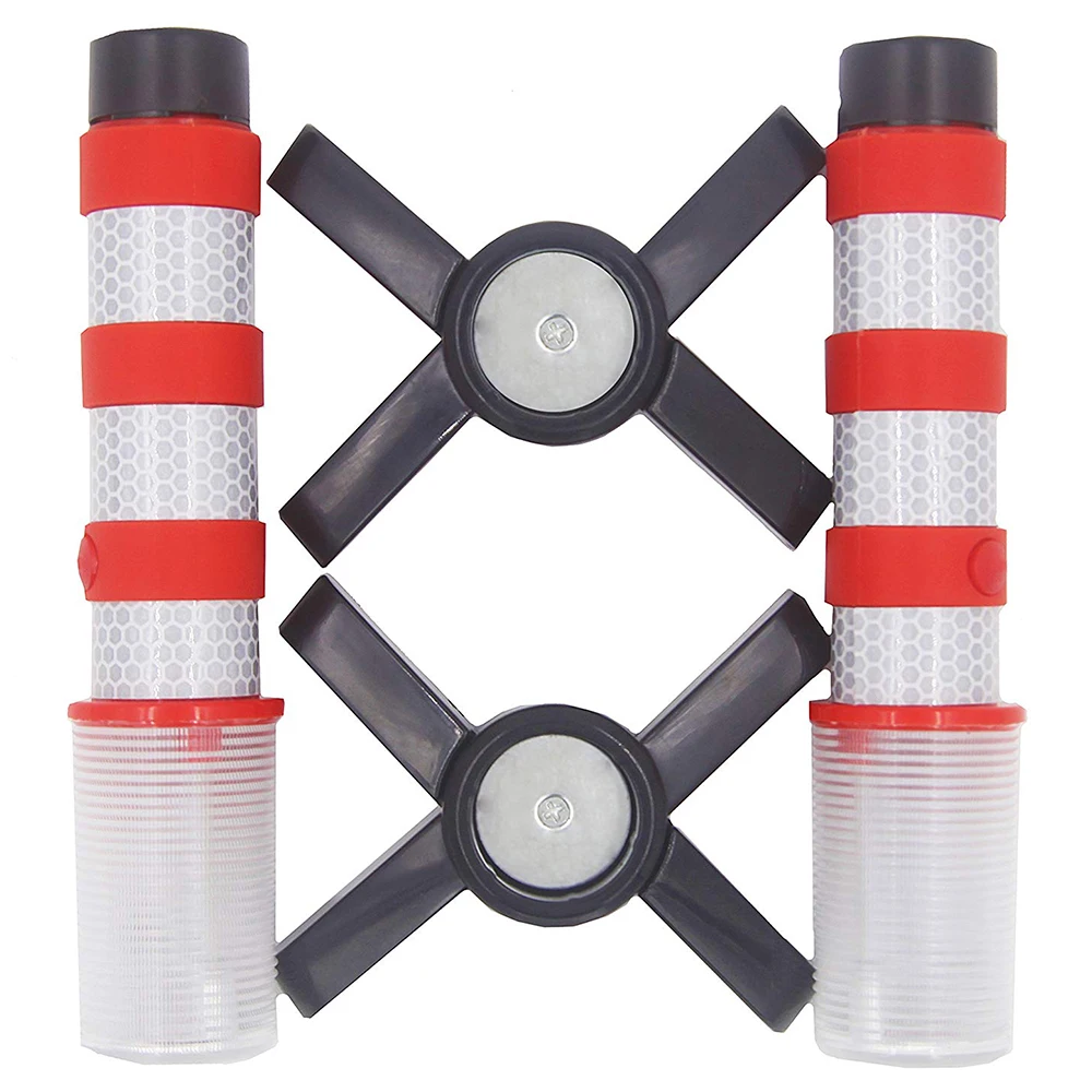 

Magnetic Portable LED Emergency Roadside Flares Detachable Stand Beacon Safety Strobe Light Warning Signal Alert SOS Lamps