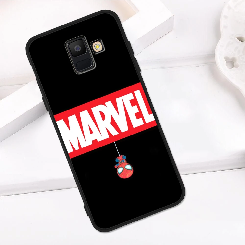 С принтами "Marvel", "Мстители", фильма «Дэдпул»; рубашки для samsung Galaxy A9 A8 A7 A6 A5 A3 J3 J4 J5 J6 J8 плюс M30 A40S A10 A20E чехол для телефона чехол
