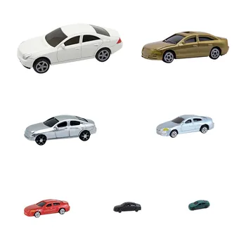 

Diorama 1:50-300 Scale Model Car Painted Toy Architecture Building Layout Sand Table Landscape for Kid Children Gift 10PCS