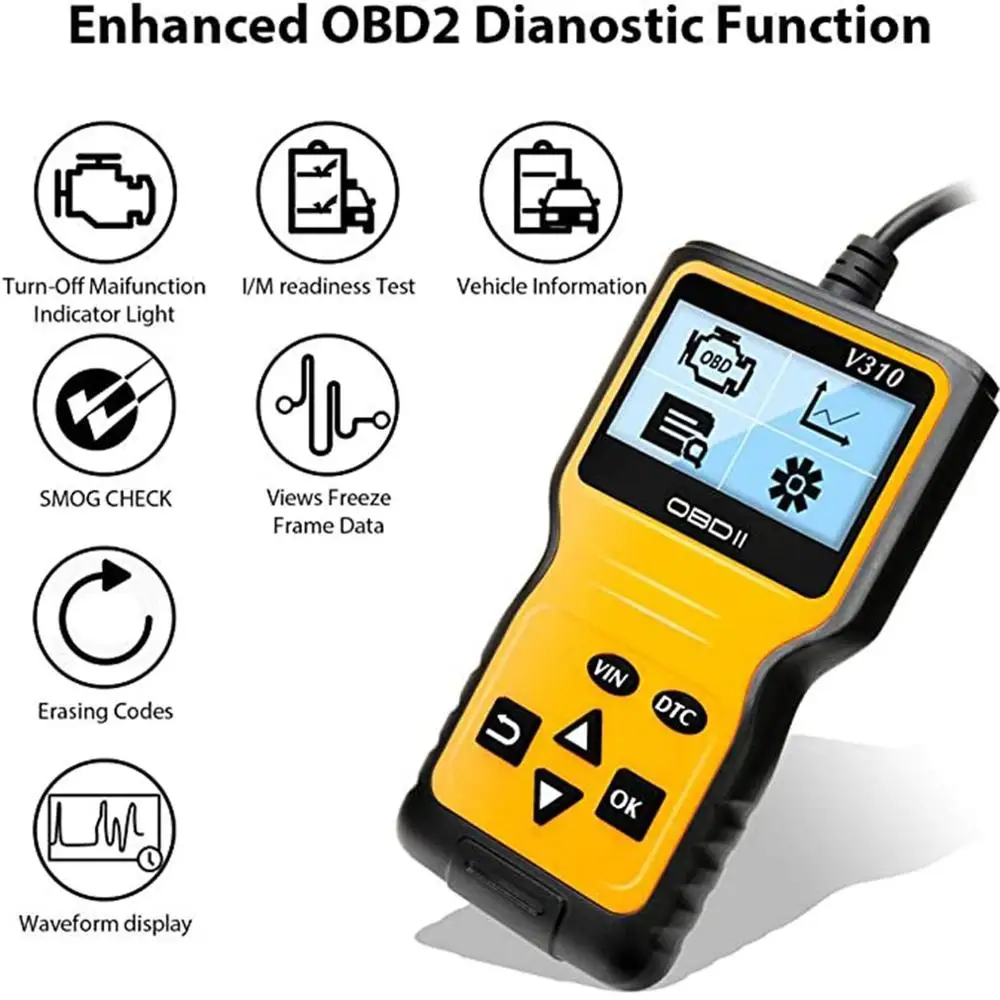 Новый считыватель кодов V310 OBDII / EOBD OBD автомобильный диагностический инструмент