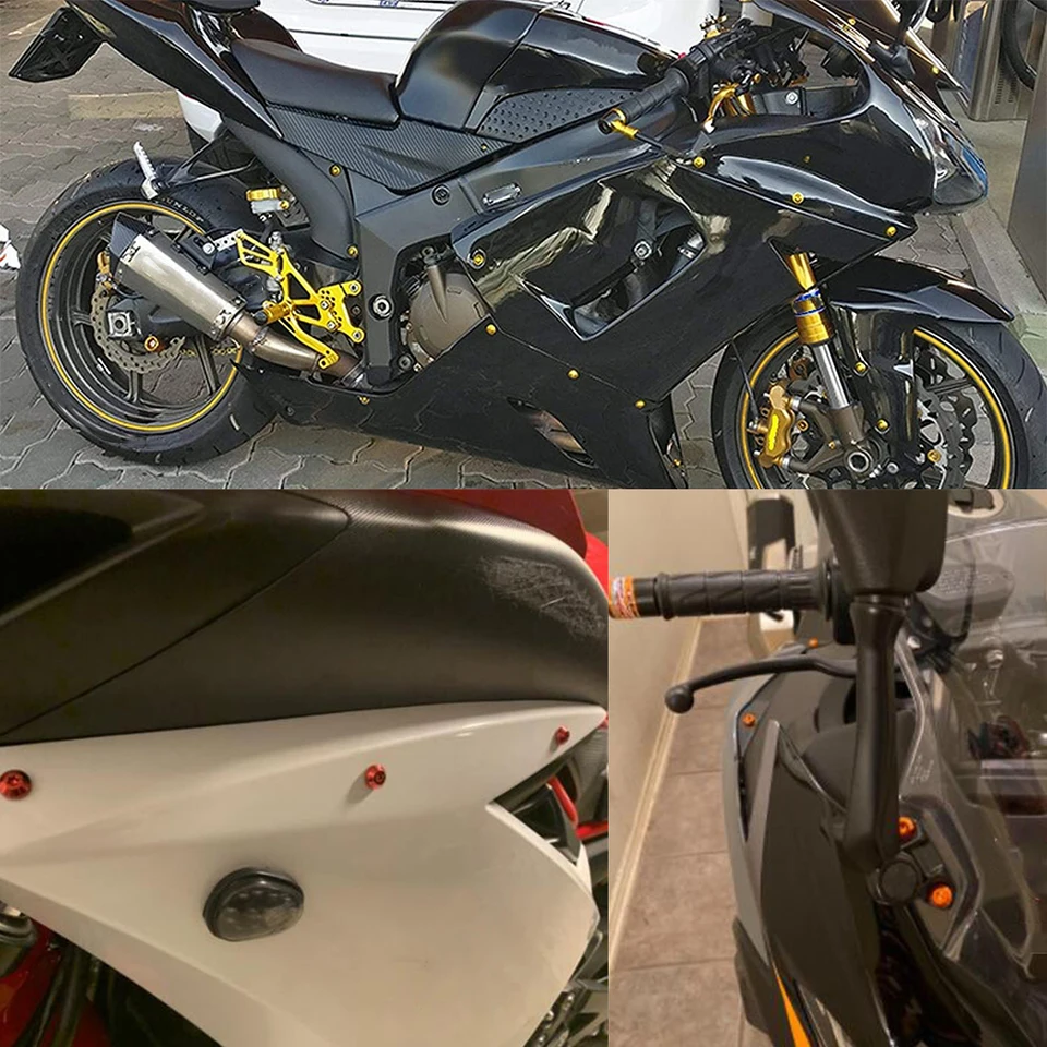 Kit Bulloni Carenatura Per Yamaha YZF R1/R6 2005-2012 – 177 Pezzi In Alluminio, Colori Assortiti