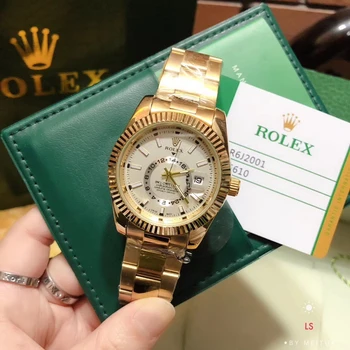 

Rolex- Men's Quartz men's Watch luxury fashion brand gift gold leisure waterproof designer watch9782