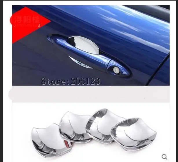

4pcs/set Car accessories ABS Mirror Polish Exterior Door Bowl Cover Trim For Alfa Romeo Giulia Stelvio 2017 Car styling