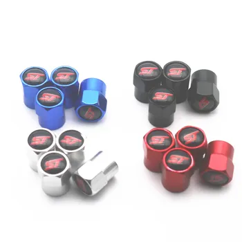 

New 4PCS Auto Wheel Tire Valve Stem Caps Cover For Ford ST FOCUS 2 3 Mondeo Fiesta Kuga MK2 MK3 MK4 Car accessories