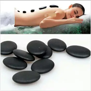 

5 pcs 4cm*3cm Natural SPA energy stone volcanic hot stone Massage Stones Massage Set Hot Compress Body Health Care Stone