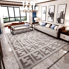 Классический большой размер украшения прикроватный коврик, смешивание шерсти винтажная гостиная кофе Настольный коврик, 3D шаблон области ковер