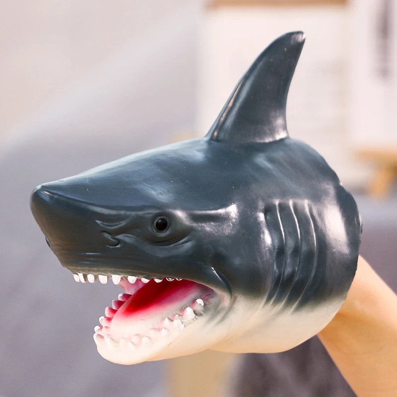 

Fun Animals Hand Puppet Rotocast Puppet Simulation Cosplay Shark Giraffe Gorilla Hand Puppet Figure Toys For Kids Best Gifts