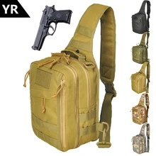 年 1000D ロードすることができピストルスポーツ狩猟軍事戦術胸モールシングルショルダーバッグナイロンワタリ胸パック(China)