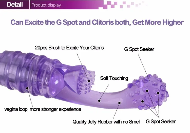 hb002 Massage Stick girls  Masturbation Finger Vibrator (10)