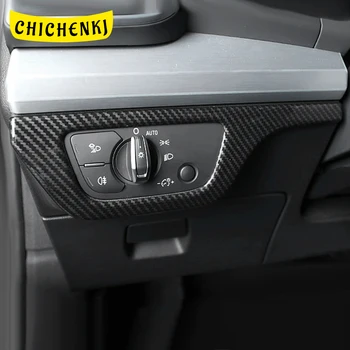 

Car Accessories Headlight Switch Panel Cover Trim Frame Sticker Stainless Interior Decoration for Audi Q5 FY 2017-2020