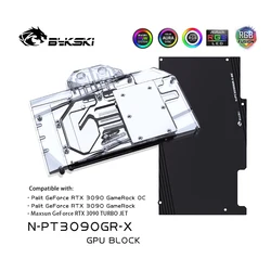 Bykski – bloc d'eau pour carte graphique Palit RTX 3090, processeur GameRock OC / Maxsun RTX 3090, dissipateur thermique VGA, N PT3090GR X 