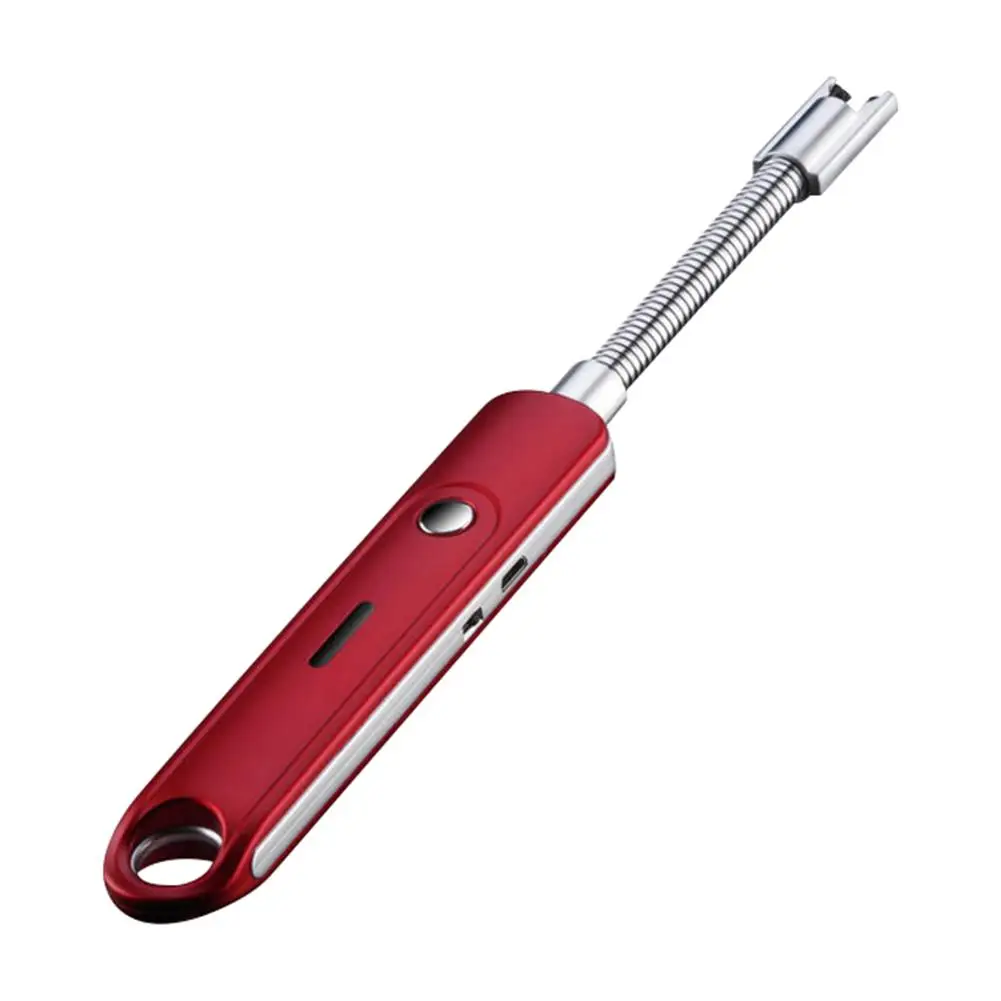Portable Electric Gas Lighter No open flame 360Degree Rotation outdoor Windproof USB Charge BBQ Camping Electric Lighter kitchen bbq lighter butane gas lighter cigarette lighter