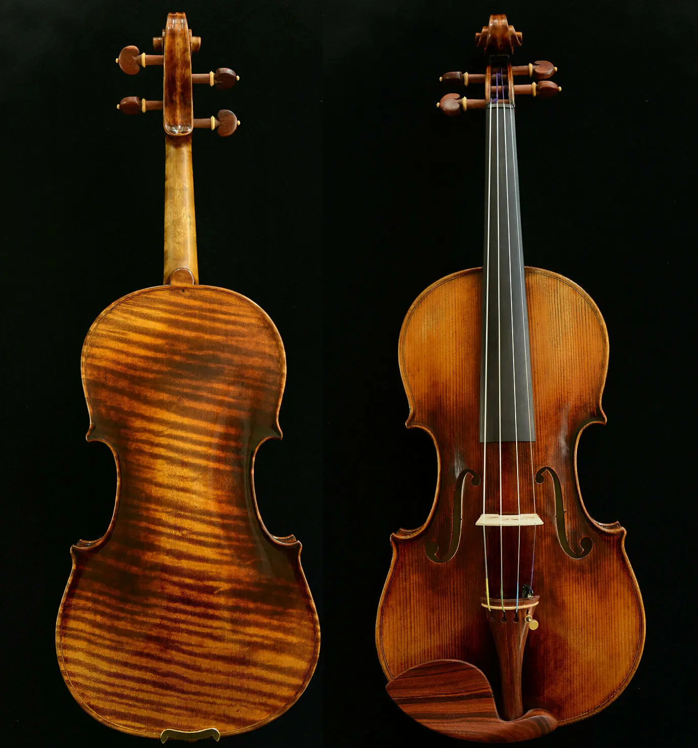 

Actual Photo Master Violin after Stradivari 1716 Messiah Violin 1-P Flame Back