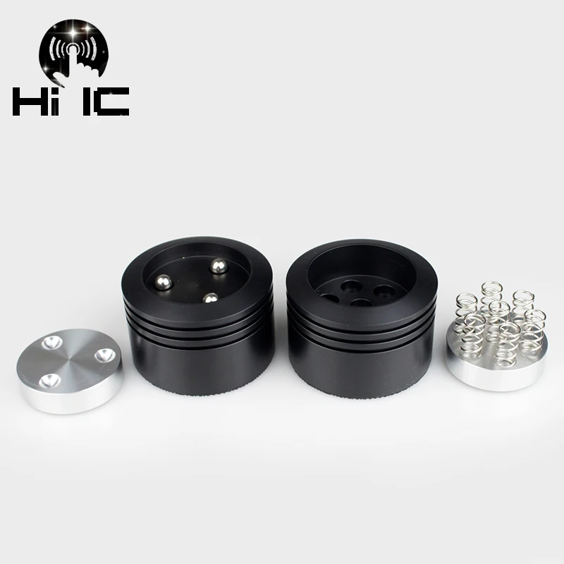 

HIFI Audio Speaker Amplifier Preamp DAC Anti-shock Absorber Black Crystal Steel Ball Foot Pad Spring Vibration Absorption Stands