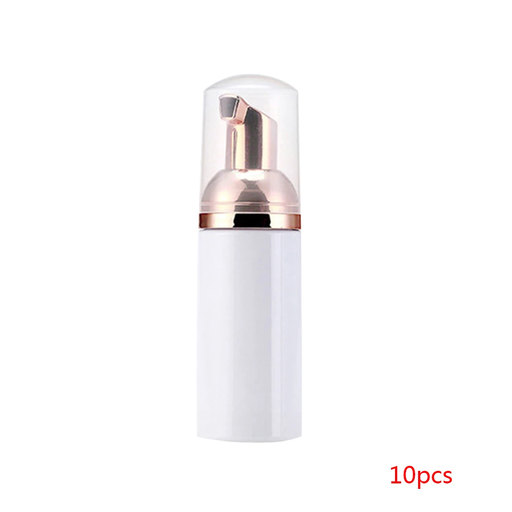 No.1 50ml 10 шт. пластиковый насос пенообразователя бутылка многоразового использования пустая бутыль для косметики чистящее мыло диспенсер пены контейнер 30 мл - Цвет: No.1 50ml