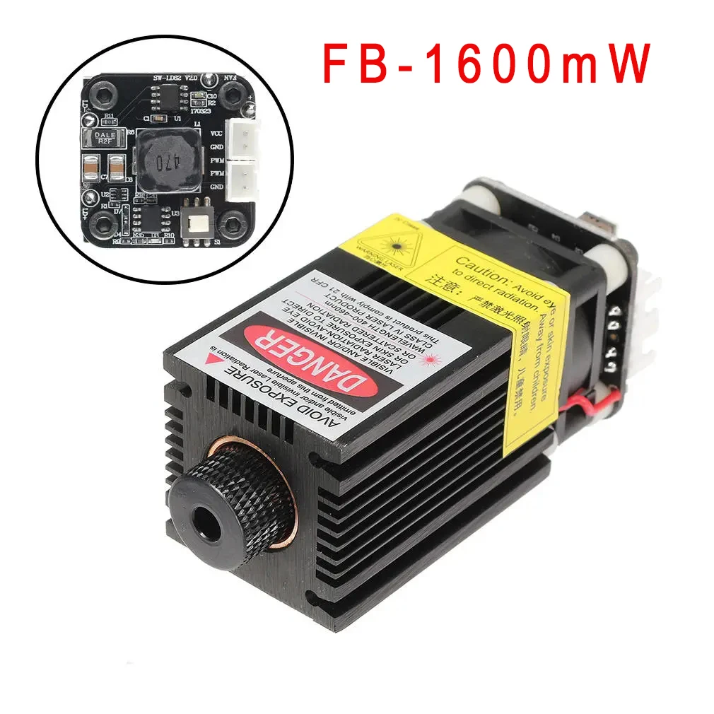FB04-1600 1600mW 445nm Blue Laser Module 2*2.54-2P TTL/PWM Modulation DIY Engraver for EleksMaker | Инструменты