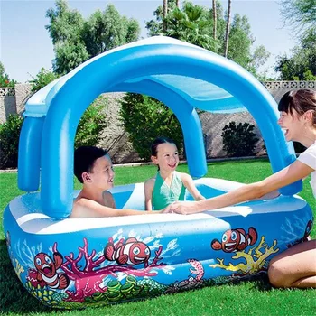 

Kids inflatable swim Pool High Quality Use Paddling Pool Large Size Inflatable Square Swimming Pool Kids Outdoors Sport Play Toy