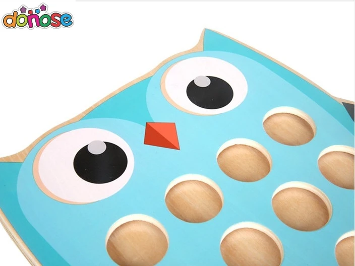 Детские развивающие игрушки сова 3-4-6 лет, детские настольные игры с памятью, Обучающие детективные игрушки, семейные вечерние деревянные игрушки