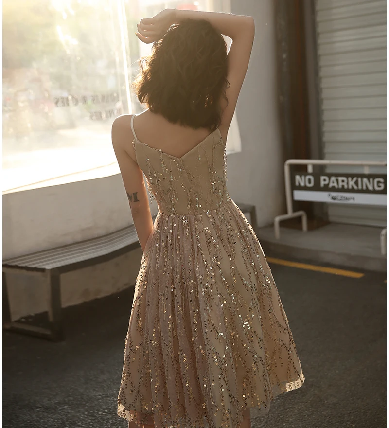 NEW Suosikki Short sequin Cocktail Dresses Party Plus Size Women Lace Gown