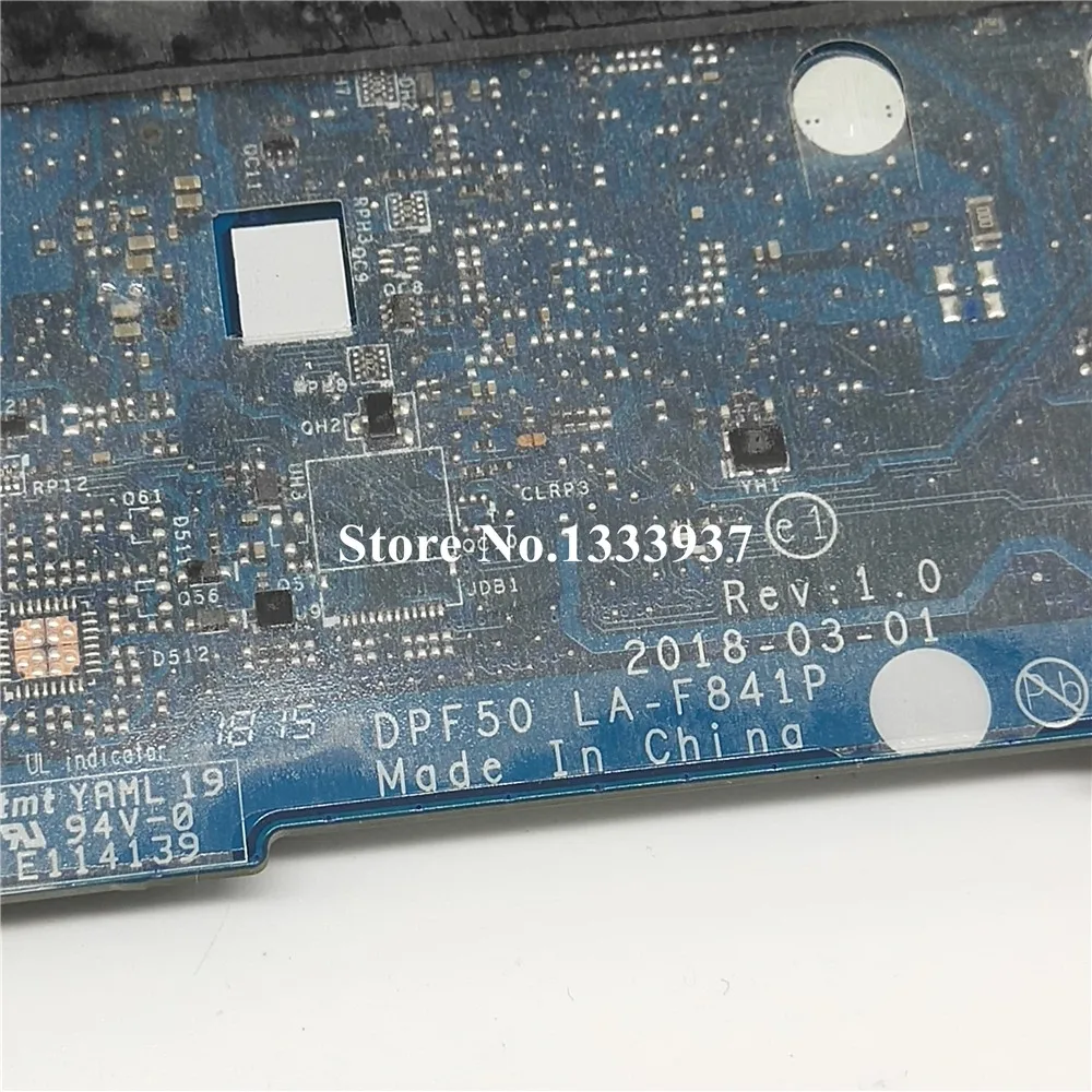 Best  For HP 15-cx Laptop motherboard i5-8300H SR3Z0 CPU DPF50 LA-F841P mainboard